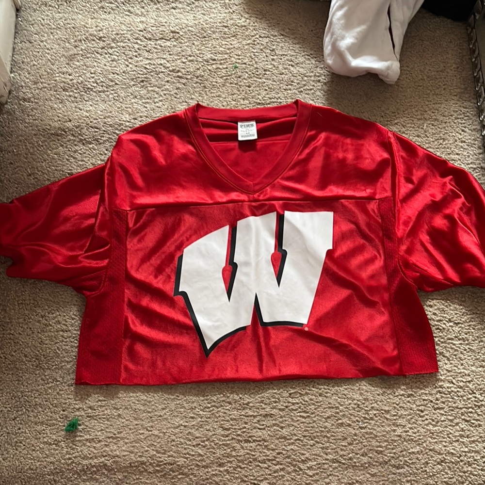 Red Wisconsin Badgers Jersey Top